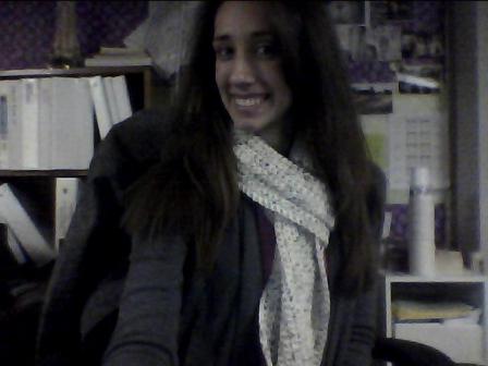 There she be - the scarf.